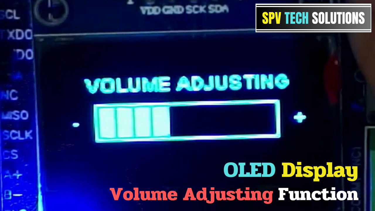 วิธีเขียนโค๊ด Volume Control Bar แสดงผลบน OLED ด้วย ESP32